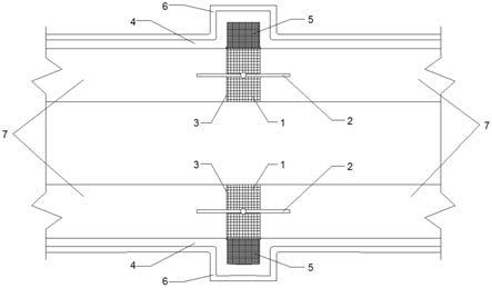 一种综合管廊伸缩缝处防水卷材伸缩补偿铺贴构造的制作方法