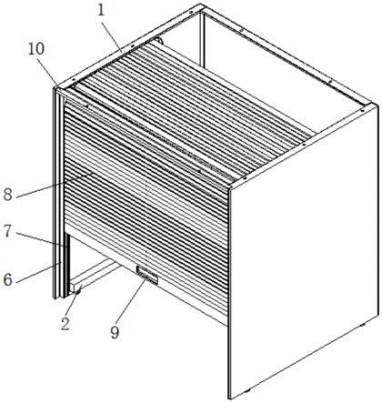 快捷收纳带静音缓冲功能的卷帘门折叠床柜的制作方法
