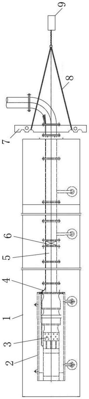 一种钢管导轨式抽水装置的制作方法