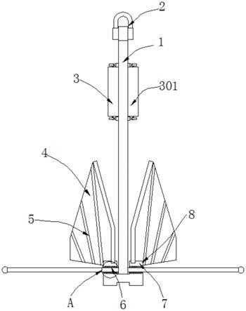 船舶用具有多棱体锚杆丹福尔锚的制作方法