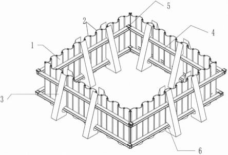 一种采用三角支撑与拉森钢板桩组合的支护结构的制作方法