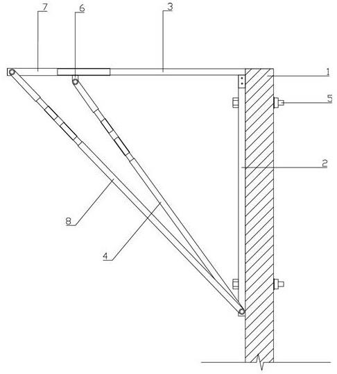 一种后浇悬空梁板的模板支撑结构的制作方法
