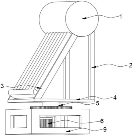 一种可调节支撑架角度的太阳能热水器的制作方法