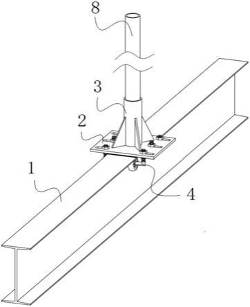 一种移动式的可调悬挑脚手架立杆定位组件的制作方法
