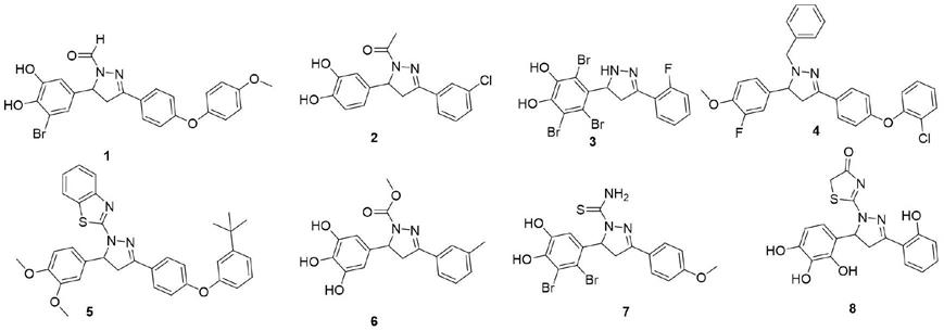 溴酚-吡唑啉化合物在治疗禽冠状病毒疾病中的应用的制作方法