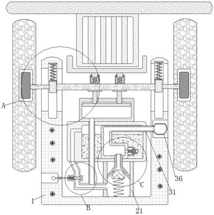 一种液压收缩式的机电机械设备辅助移动组件的制作方法