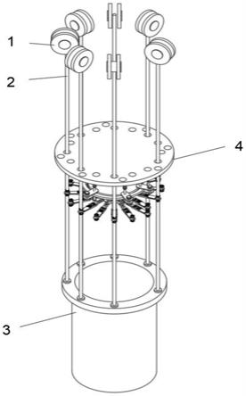 一种竖井采矿用采矿桶旋调升降装置的制作方法