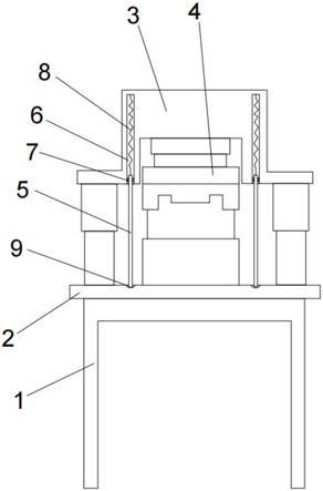 一种内置工件定位组件的油冷器底板冲压机的制作方法