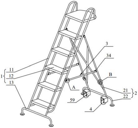 一种方便运输携带的工作梯的制作方法