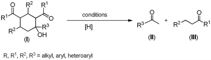 一种2,4-二酰基取代环己醇的氢化去-[2+2+2]环裂解方法与流程