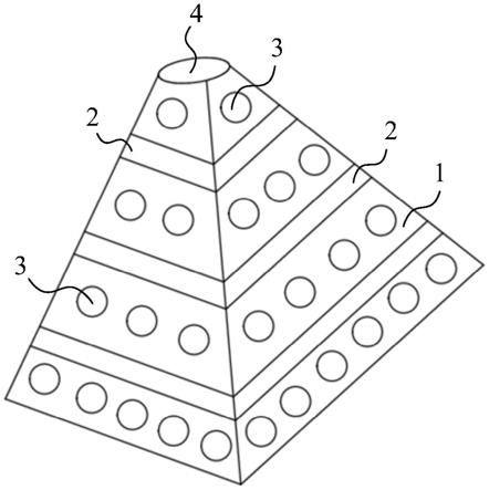一种可折叠的三棱锥形旗杆支撑座的制作方法