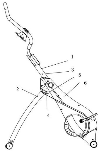 一种健身车折叠结构的制作方法