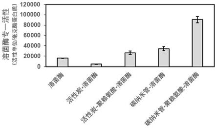 一种基于聚合生物分子功能化碳材料的固定化酶的方法