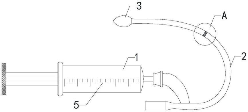 一种实用性塑料气切套管壁内残留痰液清除装置的制作方法