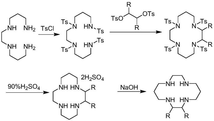 一种1,4,8,11-四氮杂环十四烷类化合物及其中间体的制备方法与流程