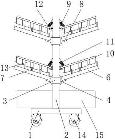 一种电子线束转运置物架的制作方法