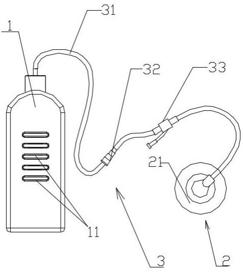 一种便携吸盘式负压引流瓶装置的制作方法