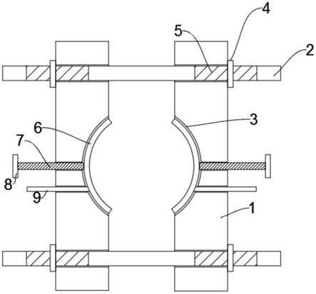 一种室内立式长轴泵检修专用抱夹工具的制作方法