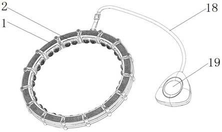 一种带按摩结构的呼啦圈的制作方法