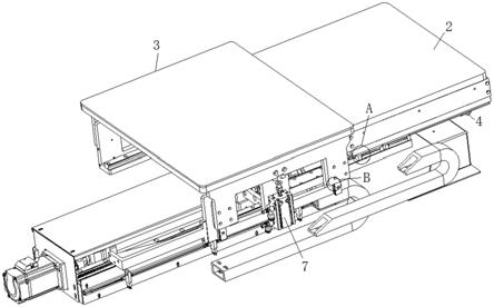 一种工作台带自动取放盖板机构的制作方法