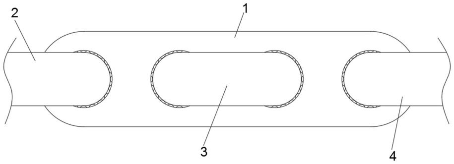 一种固定带袢钛板的制作方法