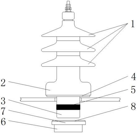 一种室外变压器用内拉式绝缘套管的制作方法