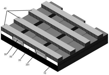 一种梯形氮化镓微米线阵列光电探测器及其制备方法与流程