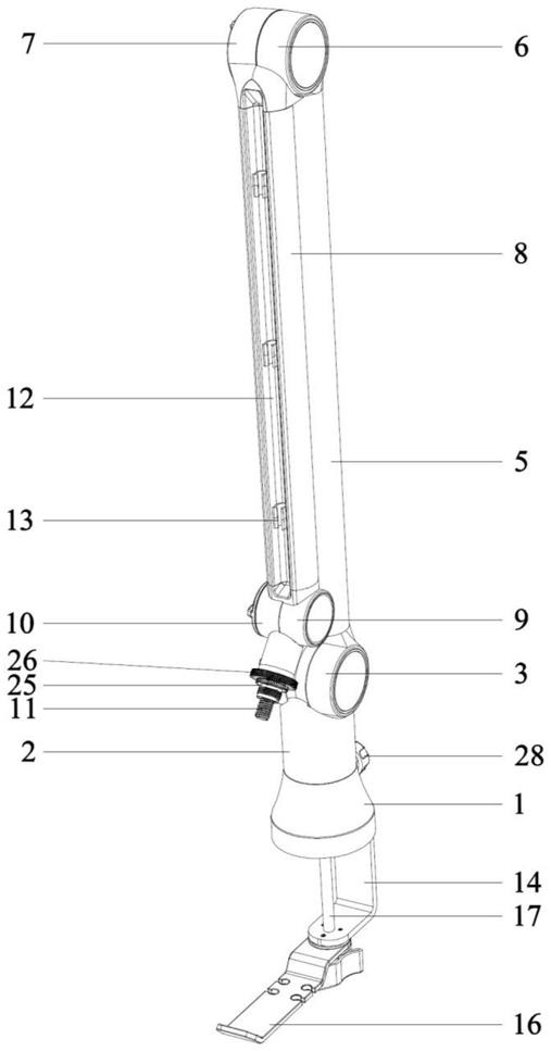一种麦克风悬臂桌面支架的制作方法