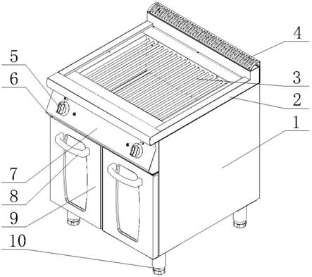 一种商用电烧烤炉的新型结构的制作方法