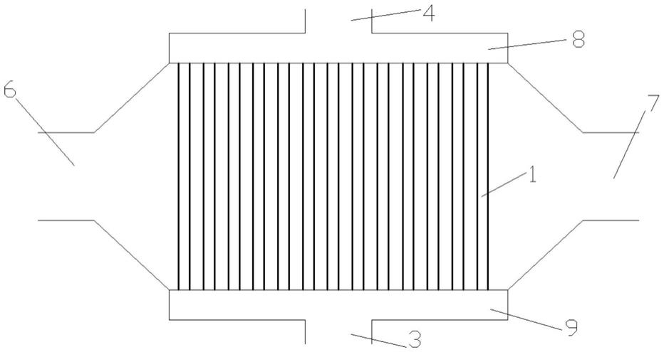 一种直线引流板总弧度沿着长度变化的管壳式换热器的制作方法