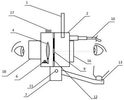 一种角膜映光法斜视度测量装置的制作方法