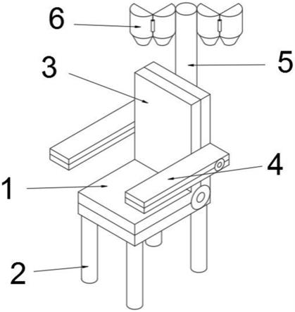 一种静脉注射防止拔管的座椅