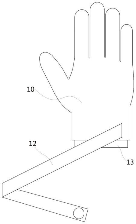 手背留置针患者用手套的制作方法