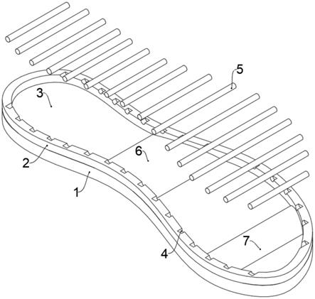 碳纤维胶棒模内成型鞋中底的制作方法