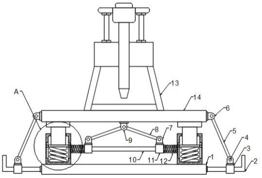 一种钻井机用减震机构的制作方法