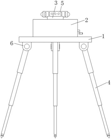 一种便于固定水准仪的工程测量用便携支架的制作方法