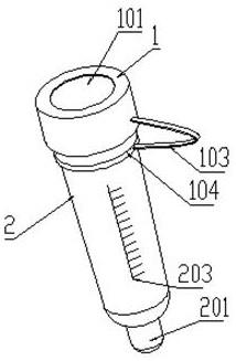 一种中段尿采集器的试管装置的制作方法