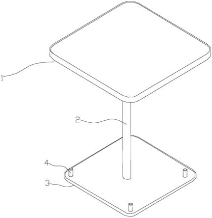 单柱桌的制作方法