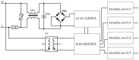 一种基于PLBUS技术的调光灯控器及调光系统的制作方法