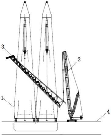 一种用浮吊进行FPSO火炬塔吊装的方法与流程