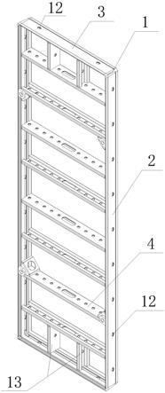 一种带加固模板角的中型建筑模板框的制作方法