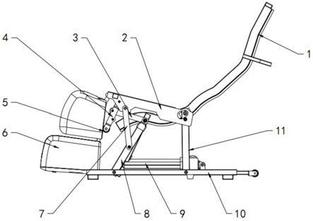 一种座部和背部角度可展开的前移零重力联动按摩椅架的制作方法