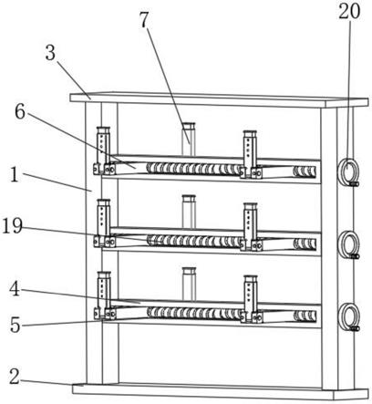 一种土木工程管道摆放架