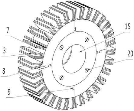 一种具有可更换低磨损结构的抛光千叶轮的制作方法
