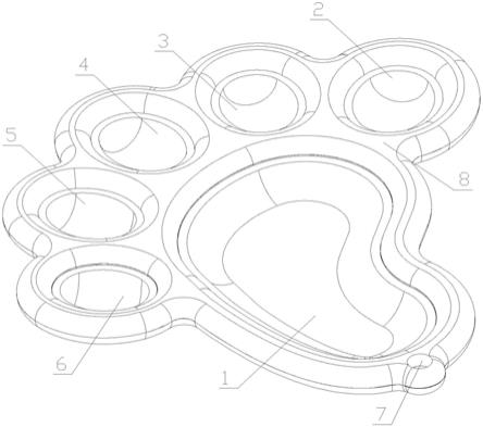 脚印按压玩具的制作方法