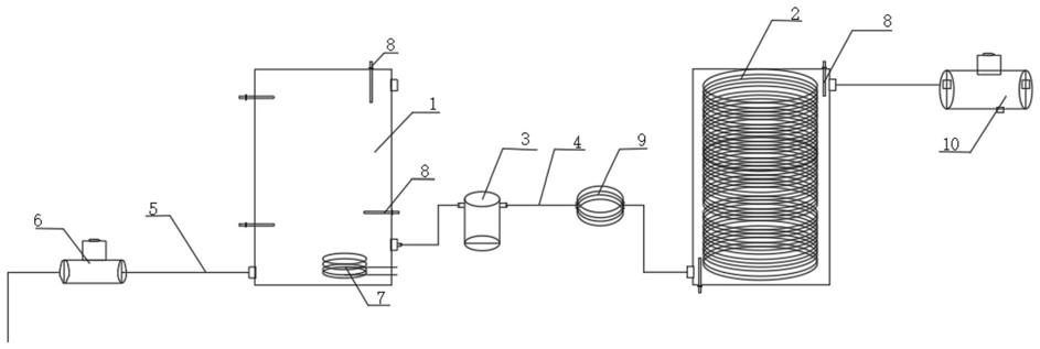 一种小功率大容量商用泡茶机水路加热装置的制作方法
