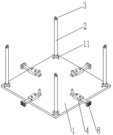 一种电梯井内可移动式施工平台的制作方法