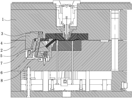 斜抽带二次抽芯滑块模具的制作方法