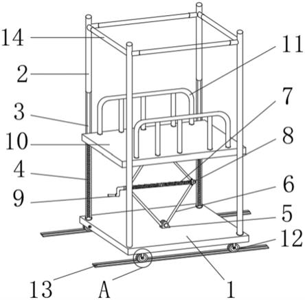 一种建筑施工用支撑防护架的制作方法