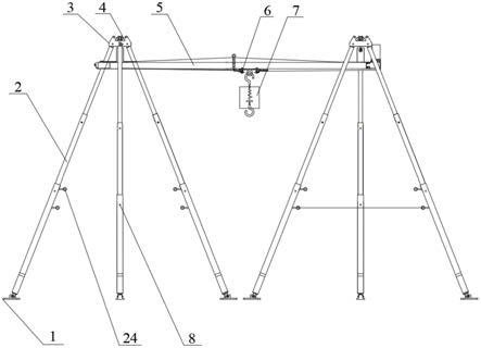 一种三脚架龙门吊的制作方法
